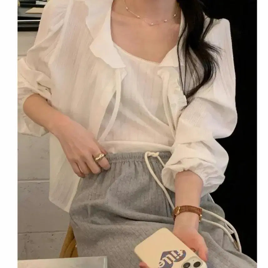 [BUNJANG] Blouse & Pants Set / 블라우스 팬츠 세트