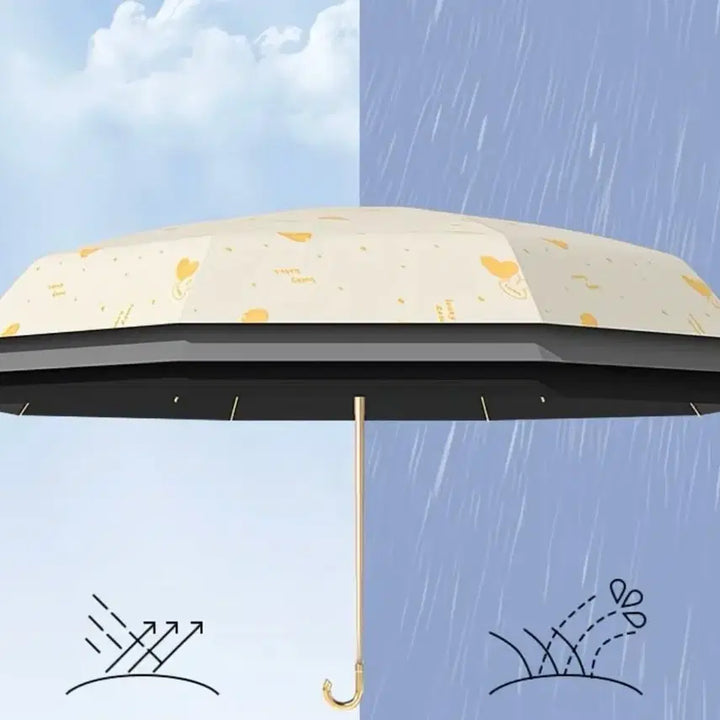 [BUNJANG] Heart Pattern Umbrella / 하트 패턴 양산 겸 우산