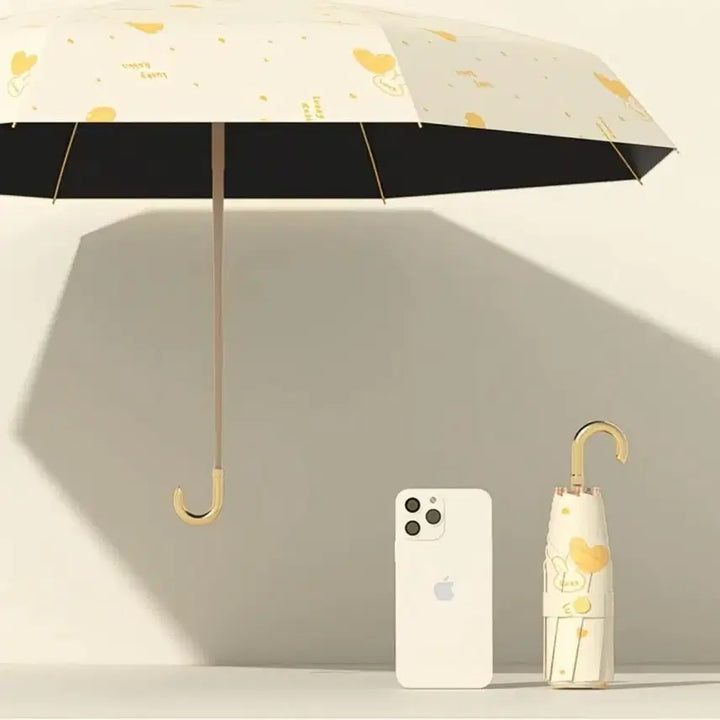 [BUNJANG] Heart Pattern Umbrella / 하트 패턴 양산 겸 우산