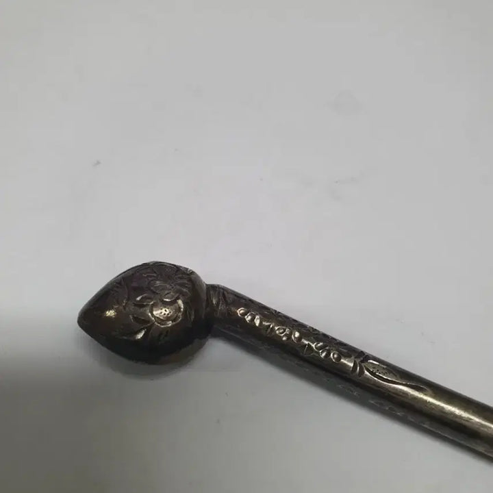 [BUNJANG] Antique Korean Silver Hairpin / 순은비녀/화문문양/골동품/수집/조선후기/소장가치/영상참조