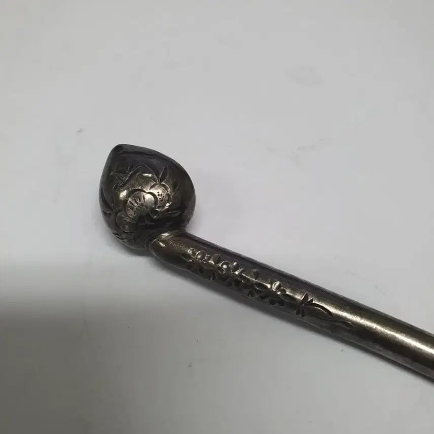 [BUNJANG] Antique Korean Silver Hairpin / 순은비녀/화문문양/골동품/수집/조선후기/소장가치/영상참조