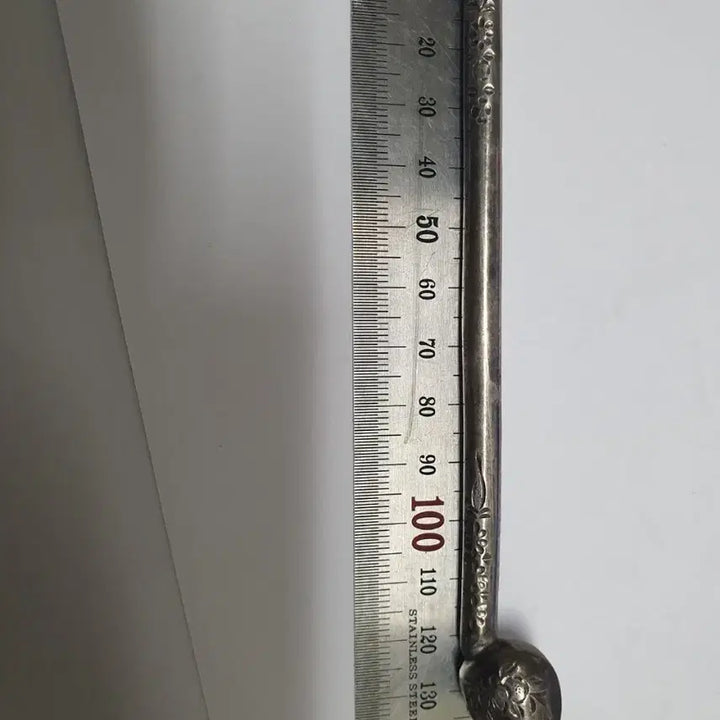 [BUNJANG] Antique Korean Silver Hairpin / 순은비녀/화문문양/골동품/수집/조선후기/소장가치/영상참조