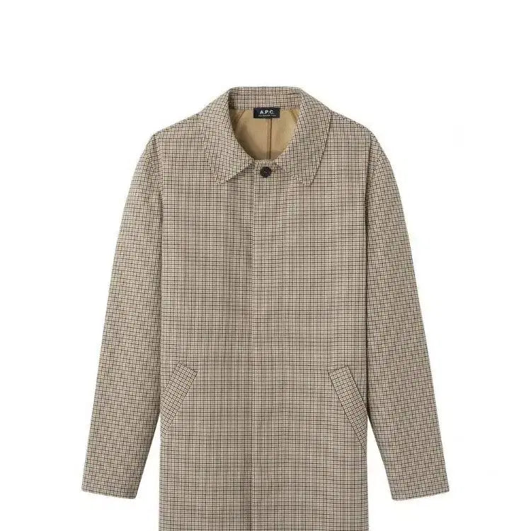 [BUNJANG] APC Men's Check Mac Coat M / APC 아페쎄 남성 체크 맥코트 M 새상품