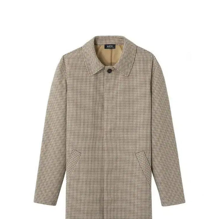 [BUNJANG] APC Men's Check Mac Coat M / APC 아페쎄 남성 체크 맥코트 M 새상품