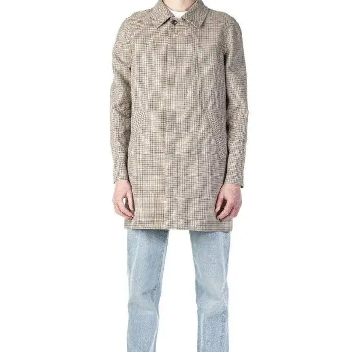 [BUNJANG] APC Men's Check Mac Coat M / APC 아페쎄 남성 체크 맥코트 M 새상품
