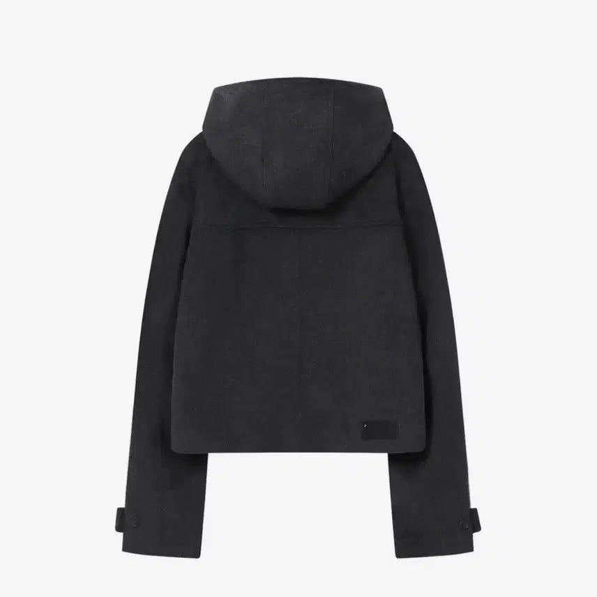 [BUNJANG] Mise-en-scene Seoul Duffle Hoodie Short Coat Charcoal / 미세키서울 더플 후디 숏코트 차콜