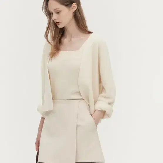 [SOLD OUT] 시에 SIE 밀리 트라우저 스커트 FW/크림베이지/S