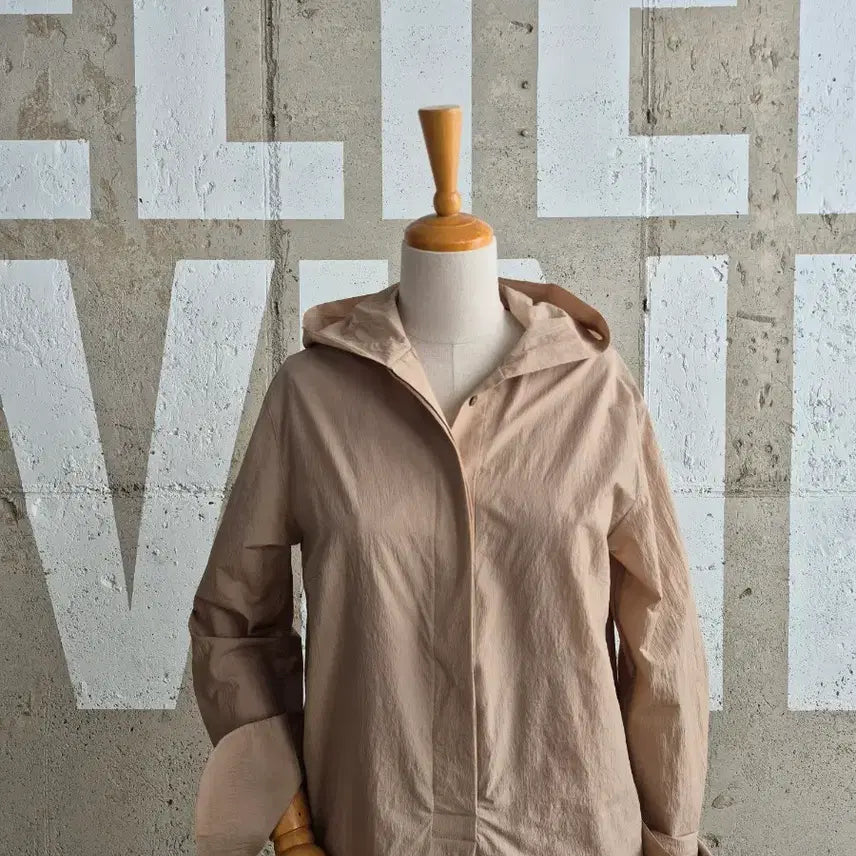 [BUNJANG] Collared Hooded Shirt Midi Dress / 고퀄)카라 후드 셔츠 미디원피스