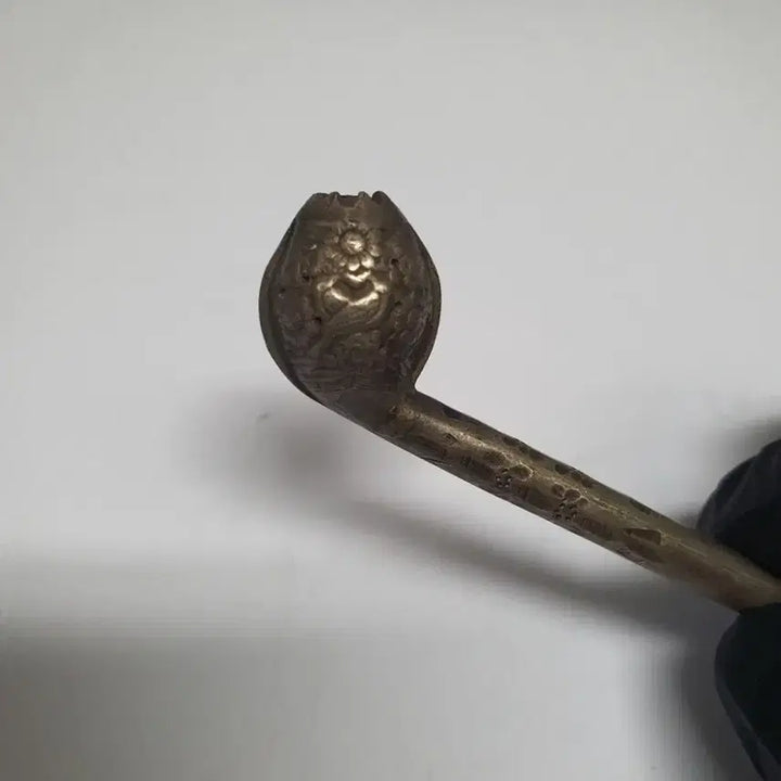 [BUNJANG] Antique Korean Silver Hairpin with Gemstone / 보석이박힌 화조문양순은제비녀/골동수집/소장가치/조선후기/영상참조