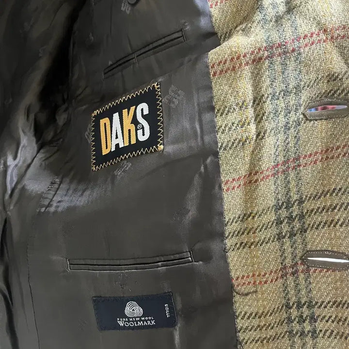 [BUNJANG] Daks Check Wool Jacket 105 / 닥스 체크 울 자켓 105