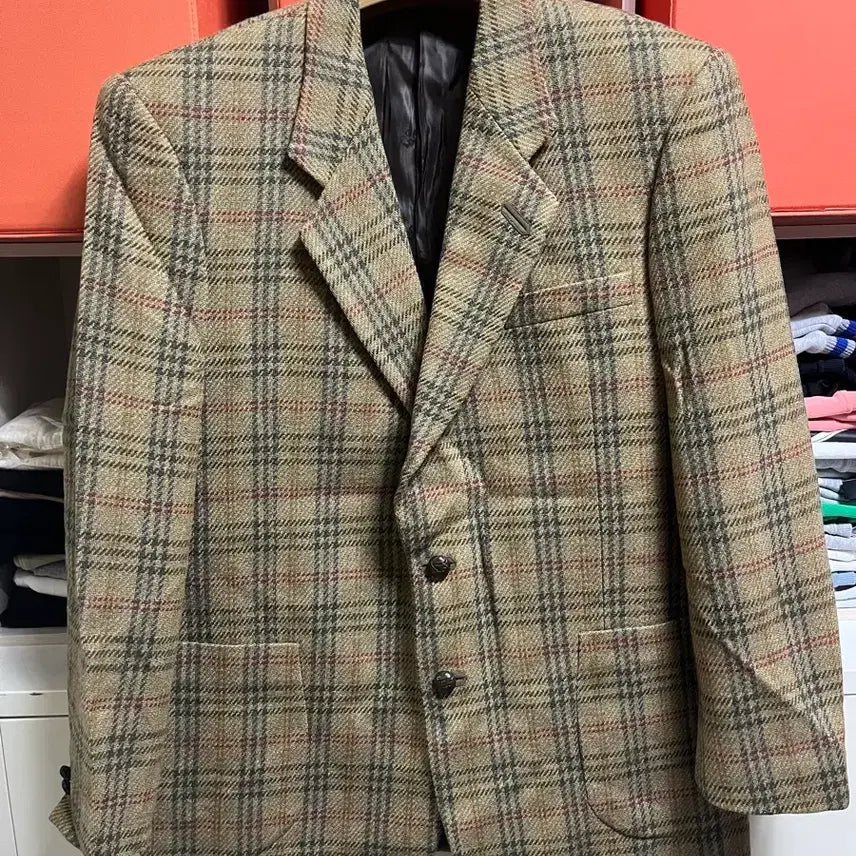 [BUNJANG] Daks Check Wool Jacket 105 / DAKS 닥스 체크 울 자켓 105