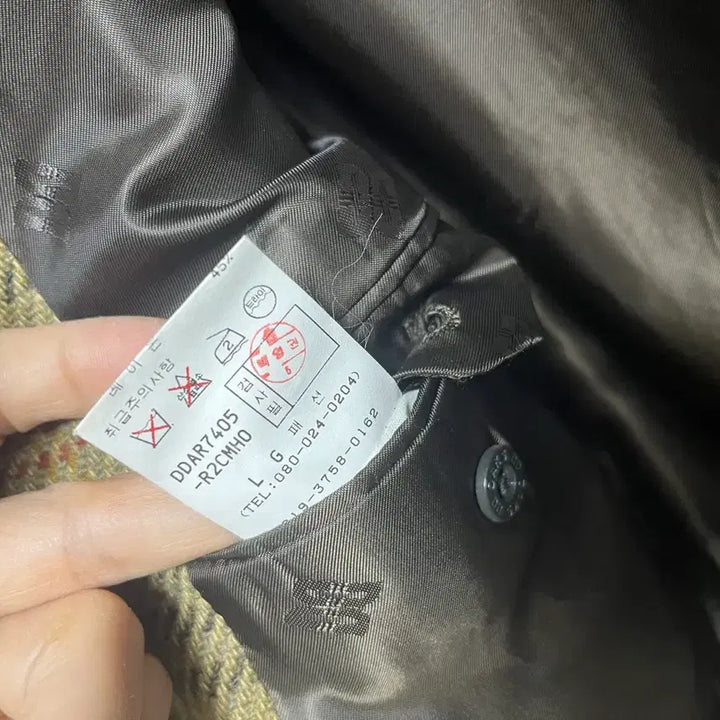 [BUNJANG] Daks Check Wool Jacket 105 / 닥스 체크 울 자켓 105