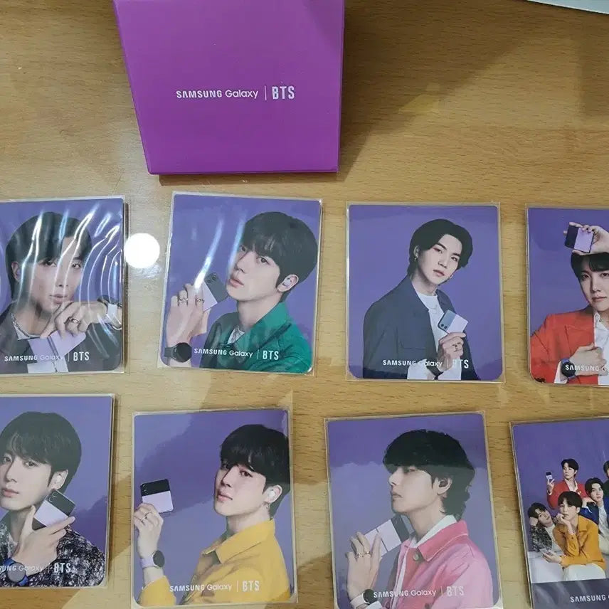 [BUNJANG] Samsung Galaxy BTS Photocard Bundle Set / 삼성 갤럭시 포카  방탄 8장