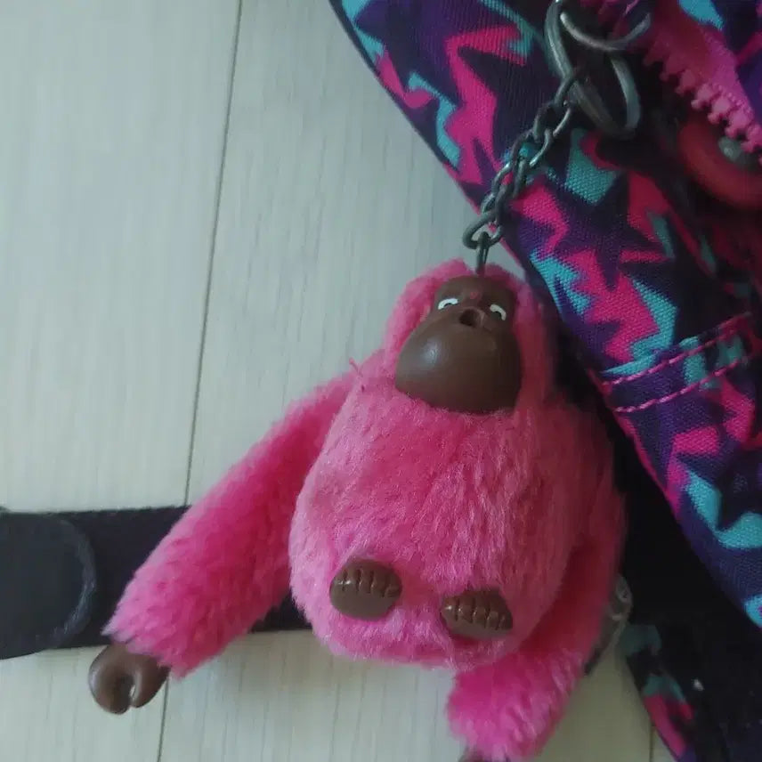 [BUNJANG] Kipling Pink Purple Star Pattern Backpack / 키플링 백팩 별무늬 핑크 퍼플