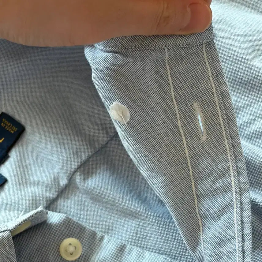 [BUNJANG] Polo Custom Fit Shirt (Sky Blue, L) / 정품) 폴로 하늘색 셔츠L(커스텀핏)