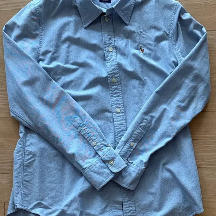 [BUNJANG] Polo Custom Fit Shirt (Sky Blue, L) / 정품) 폴로 하늘색 셔츠L(커스텀핏)