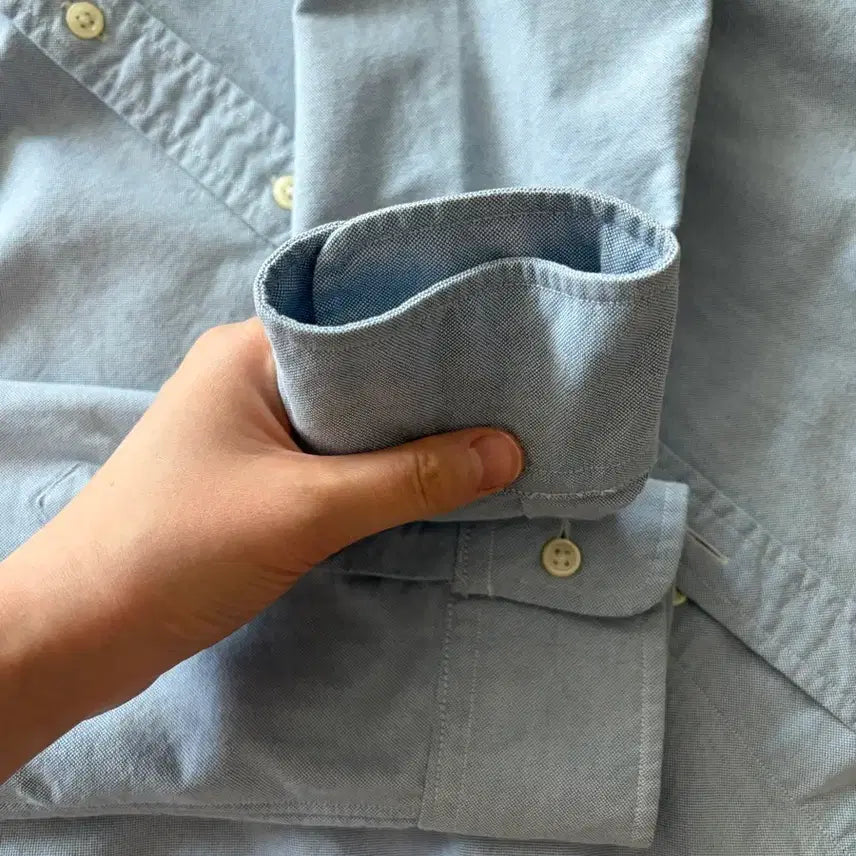 [BUNJANG] Polo Custom Fit Shirt (Sky Blue, L) / 정품) 폴로 하늘색 셔츠L(커스텀핏)