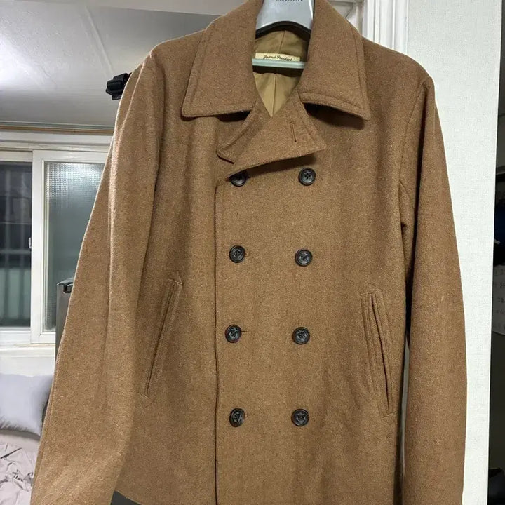 [BUNJANG] Journal Standard Brown Pea Coat / 100-103 저널 스탠다드 브라운 피코트