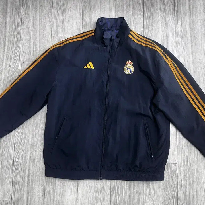 [BUNJANG] Adidas Real Madrid Track Jacket Navy 2XL / 아디다스 레알마드리드 트랙 자켓 네이비 2XL