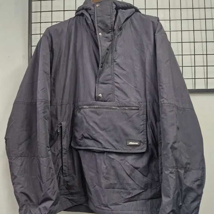 [BUNJANG] Mizuno Padded Anorak Jacket / 110XXL 미즈노 패딩 아노락 자켓. 블랙