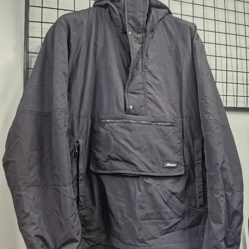 [BUNJANG] Mizuno Padded Anorak Jacket / 110XXL 미즈노 패딩 아노락 자켓. 블랙