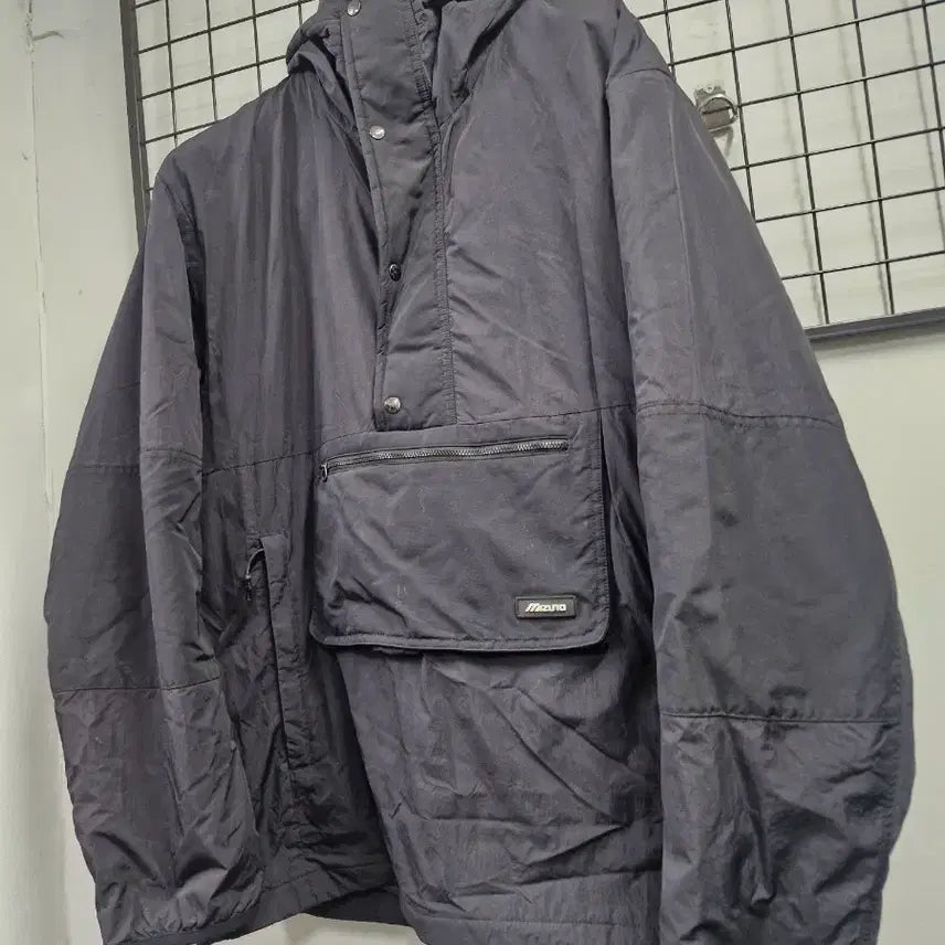 [BUNJANG] Mizuno Padded Anorak Jacket / 110XXL 미즈노 패딩 아노락 자켓. 블랙