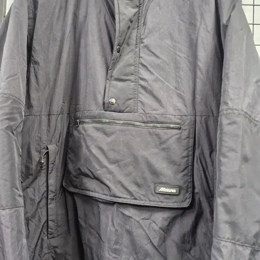 [BUNJANG] Mizuno Padded Anorak Jacket / 110XXL 미즈노 패딩 아노락 자켓. 블랙