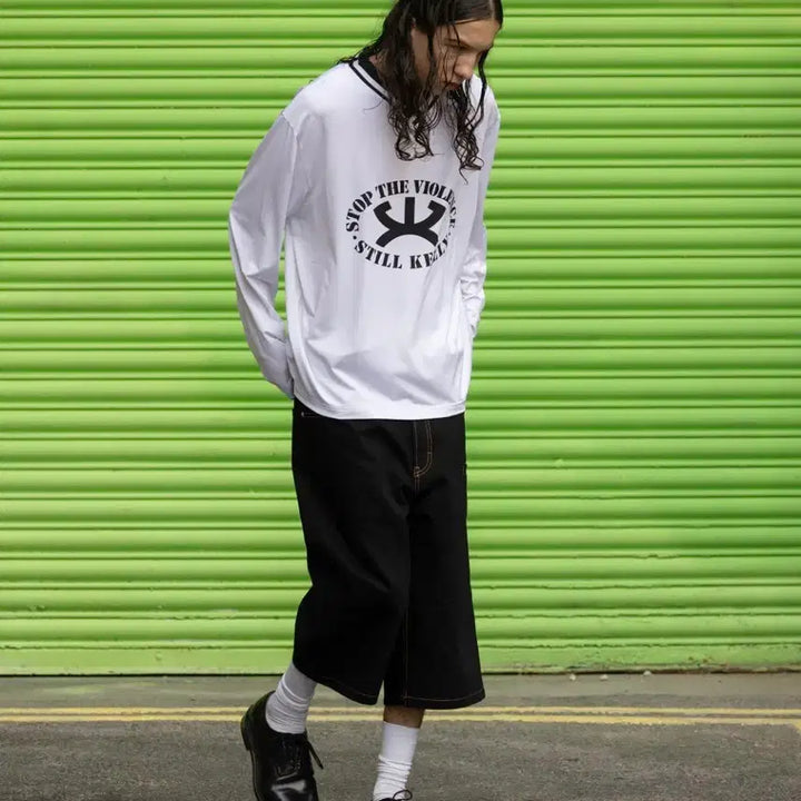 [BUNJANG] Still Kelly Stop The Violence Sports Jersey Top / [M] Still Kelly 스탑더바이올런스 스포츠 저지 탑