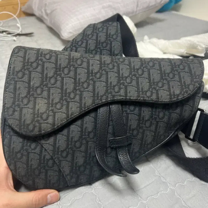 [BUNJANG] Dior Saddle Bag Medium Black / 디올 새들백 미듐 블랙