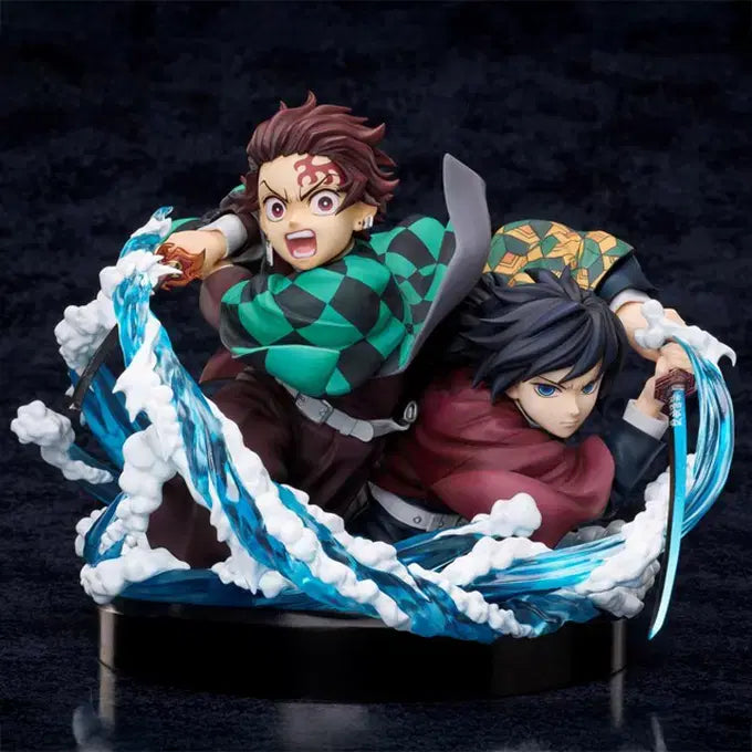 [BUNJANG] Demon Slayer Aniplex Prize A Tanjiro &amp; Giyu Bust Figures / 귀멸의칼날 애니플렉스 쿠지 A상 탄지로 기유 흉상 피규어