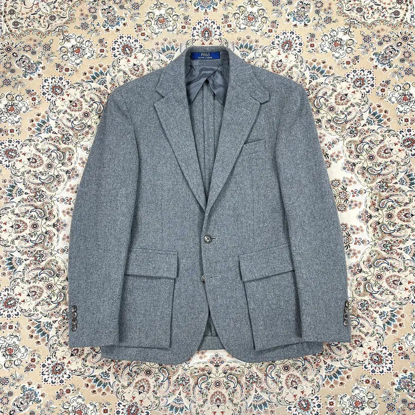 [BUNJANG] Polo Ralph Lauren RL67 Grey Tweed Jacket / [A+등급 95-100] 폴로랄프로렌 그레이 울 트위드 RL67자켓
