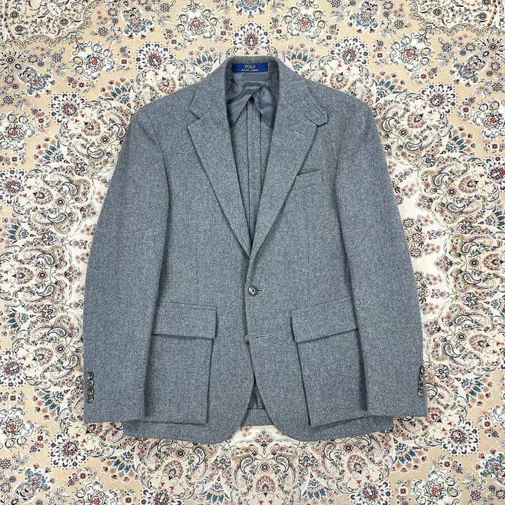 [BUNJANG] Polo Ralph Lauren RL67 Grey Tweed Jacket / [A+등급 95-100] 폴로랄프로렌 그레이 울 트위드 RL67자켓