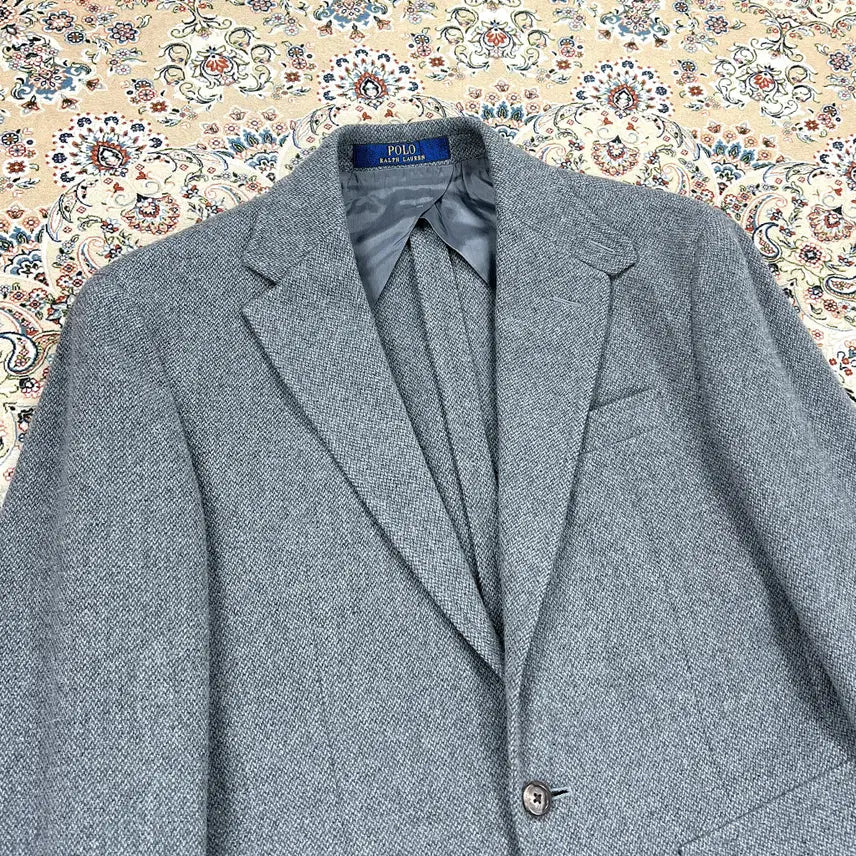[BUNJANG] Polo Ralph Lauren RL67 Grey Tweed Jacket / [A+등급 95-100] 폴로랄프로렌 그레이 울 트위드 RL67자켓