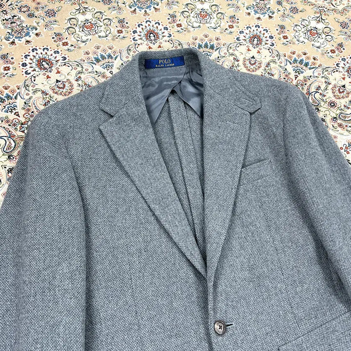 [BUNJANG] Polo Ralph Lauren RL67 Grey Tweed Jacket / [A+등급 95-100] 폴로랄프로렌 그레이 울 트위드 RL67자켓