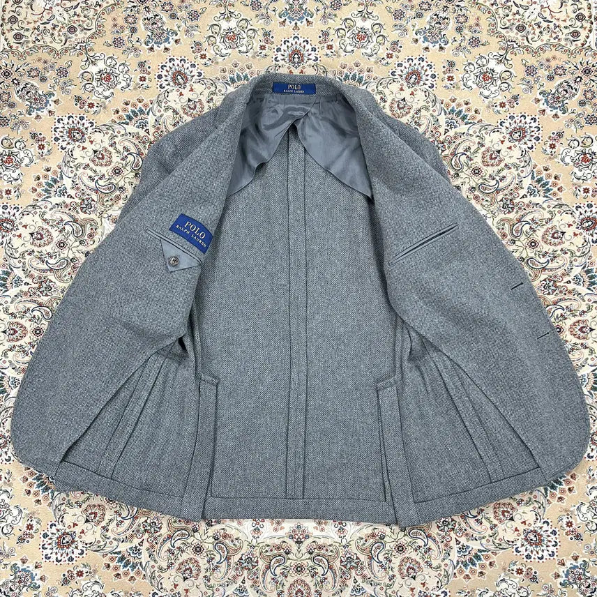 [BUNJANG] Polo Ralph Lauren RL67 Grey Tweed Jacket / [A+등급 95-100] 폴로랄프로렌 그레이 울 트위드 RL67자켓
