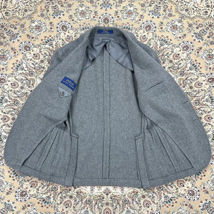 [BUNJANG] Polo Ralph Lauren RL67 Grey Tweed Jacket / [A+등급 95-100] 폴로랄프로렌 그레이 울 트위드 RL67자켓