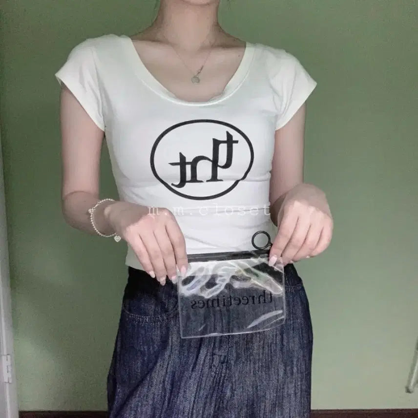 [BUNJANG] 3 Times Big Logo T-shirt / 쓰리타임즈 빅로고 티 반팔 티셔츠