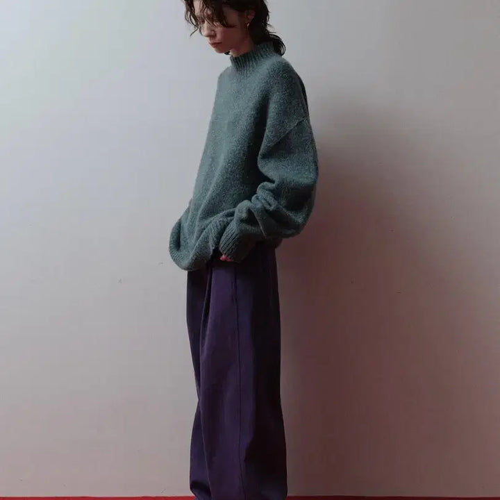 [BUNJANG] Ethos Alpaca Turtleneck Knit Sweater / Ethos 알파카 터틀넥 니트 딥그림