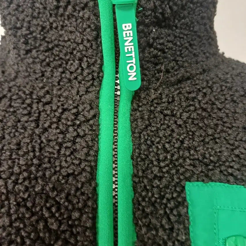 [SOLD OUT] 베네통 키즈 플리스 150 (성인여성 44~55 추천 / 켈리그린 배색)