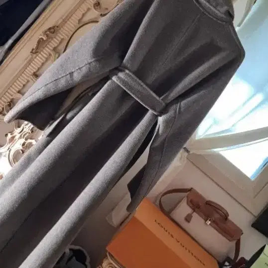 [BUNJANG] Handmade Belted Loose Fit Coat / 카키색코트       핸드메이드코트      벨트코트      루즈핏