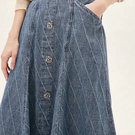 [BUNJANG] Argyle Denim Skirt / 21타임 아가일 데님 스커트44
