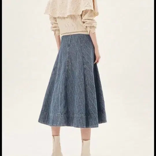 [BUNJANG] Argyle Denim Skirt / 21타임 아가일 데님 스커트44