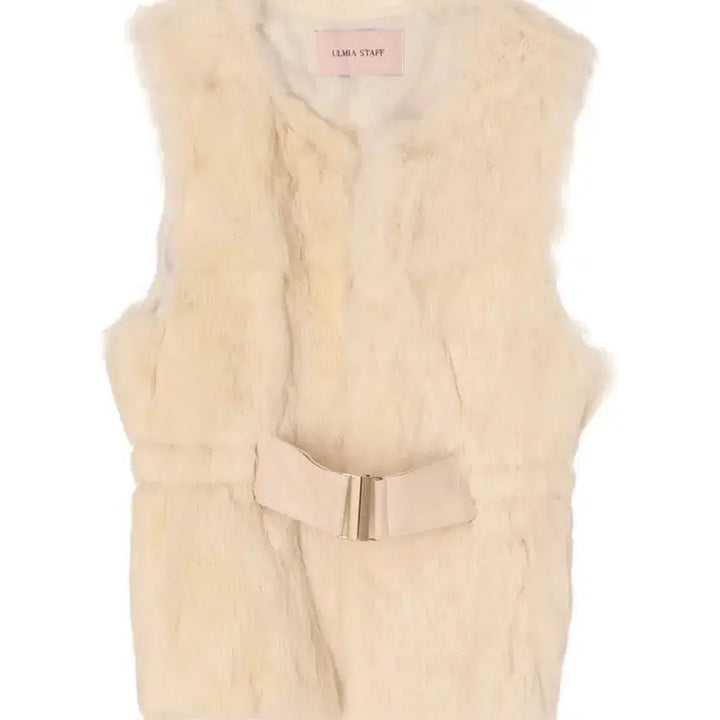 [BUNJANG] Yulmia Staff Ivory Fur Vest / 율미아스탭 퍼조끼 (시착만 해본 새상품)