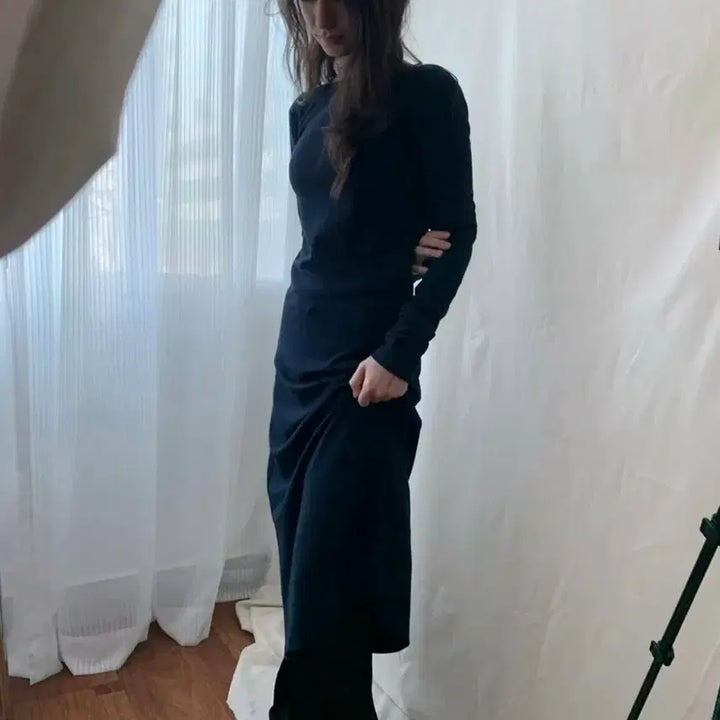 [BUNJANG] Amorshaee Back Open Long Dress / Amorshaee back open dress 새상품 택O