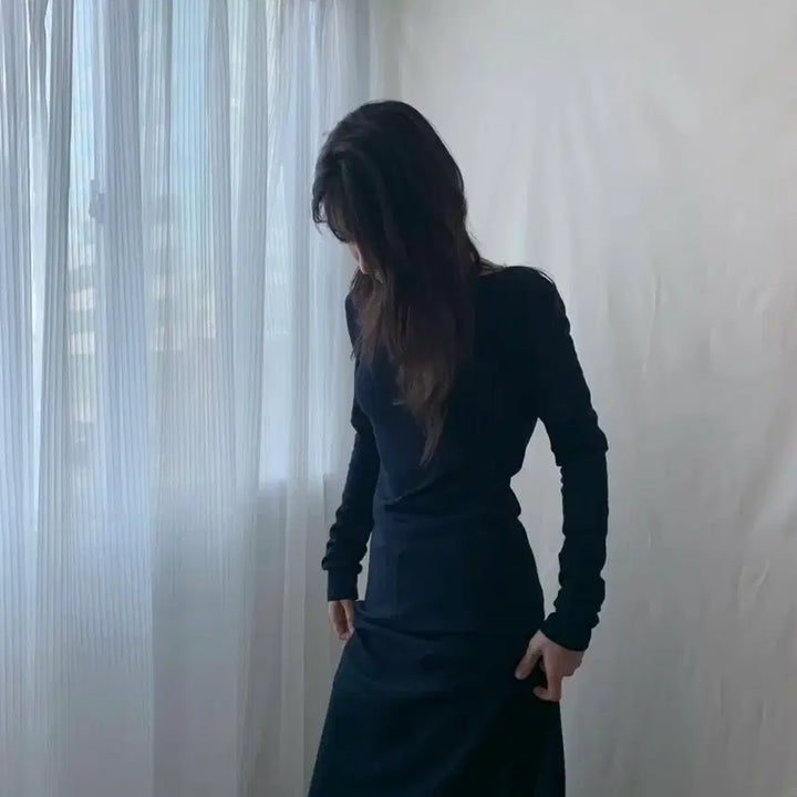 [BUNJANG] Amorshaee Back Open Long Dress / Amorshaee back open dress 새상품 택O