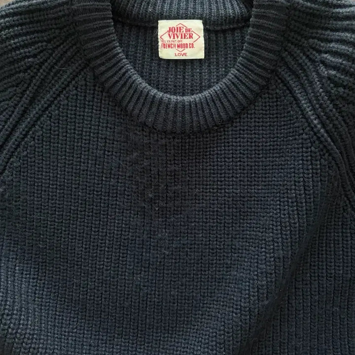 [BUNJANG] ZB NAVY Knit Sweater / 조이드비비에 네이비 니트 스웨터