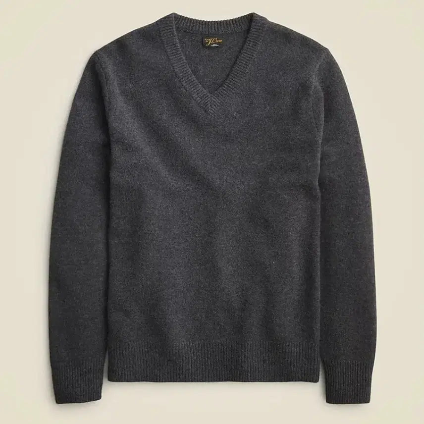 [BUNJANG] J.Crew Jake Cashmere V-Neck Charcoal L New / 제이크루 캐시미어 100% 브이넥 차콜 L 새상품