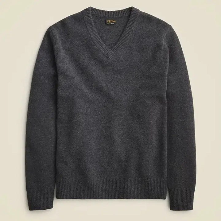 [BUNJANG] J.Crew 100% Cashmere V-Neck Sweater Charcoal L / 제이크루 캐시미어 100% 브이넥 차콜 L 새상품