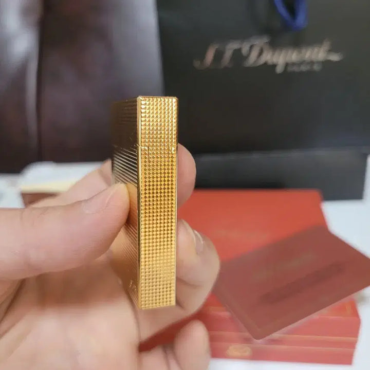 [BUNJANG] Dupont Line 2 Gatsby Gold Lighter / [풀세트] 듀퐁라이터 라인2 ca18260 개츠비 금장 듀퐁 라이타