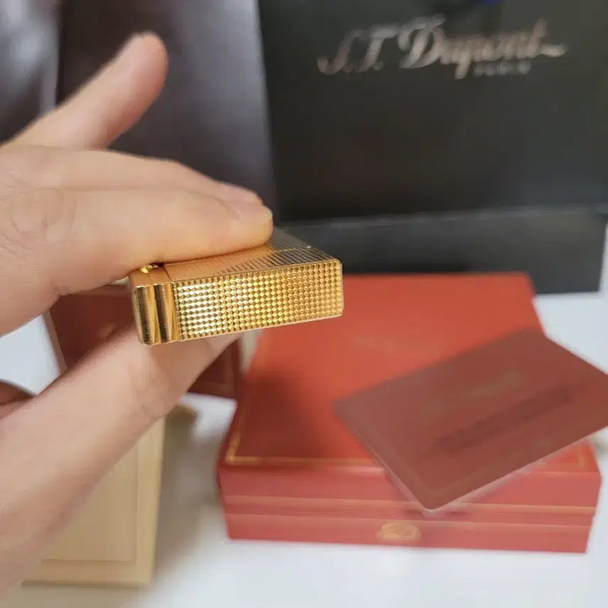 [BUNJANG] Dupont Line 2 Gatsby Gold Lighter / [풀세트] 듀퐁라이터 라인2 ca18260 개츠비 금장 듀퐁 라이타
